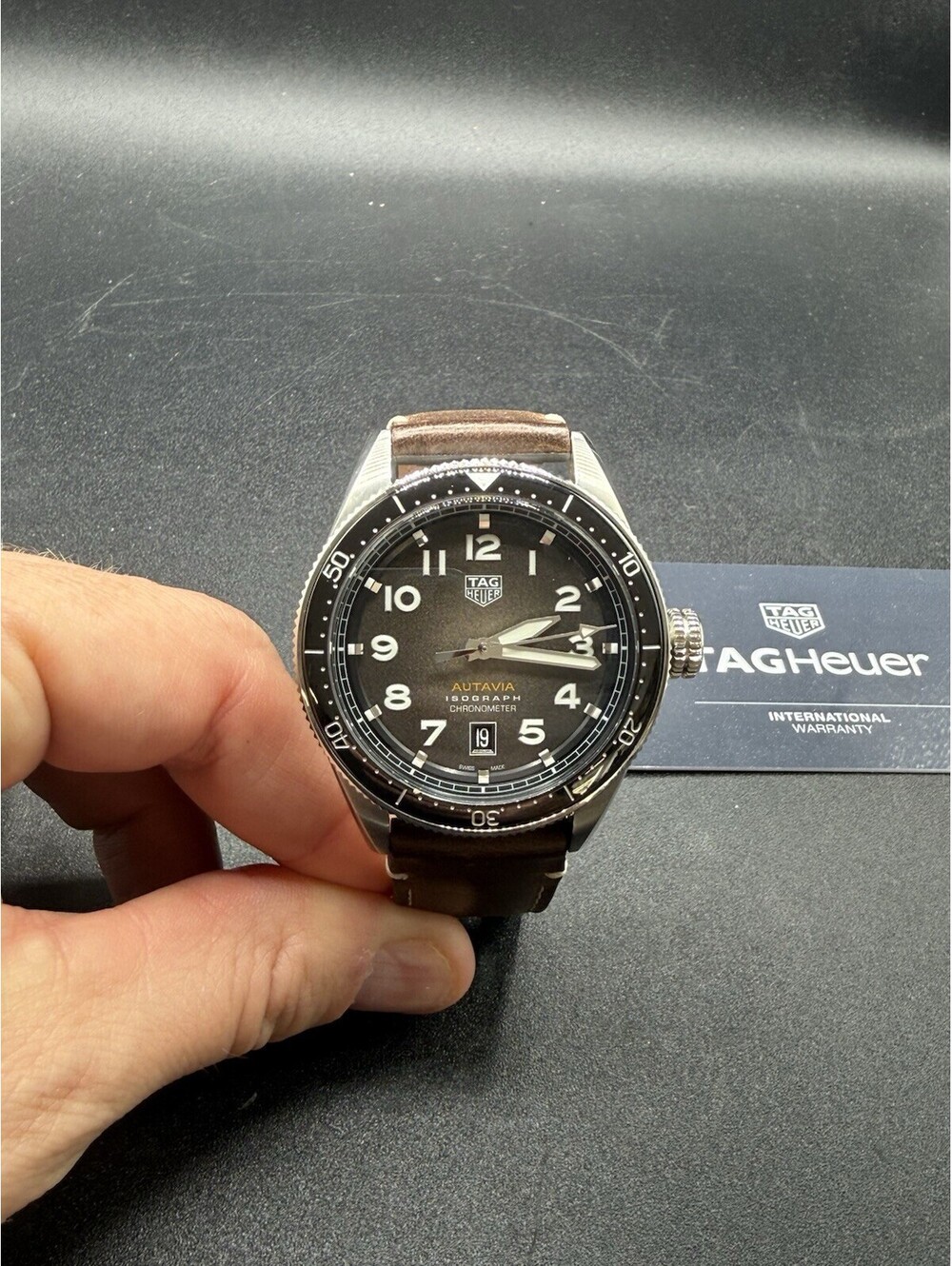 Tag Heuer Autavia Automatic 42mm Smokey Black Dial WBE5190.FC8268